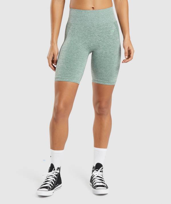 Damske Šortky Gymshark Flex Cycling Zelene | QU8172504